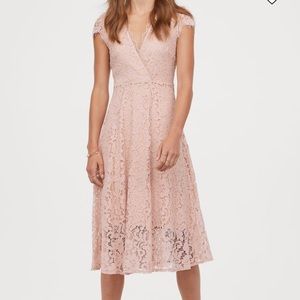 H&M light pink dress